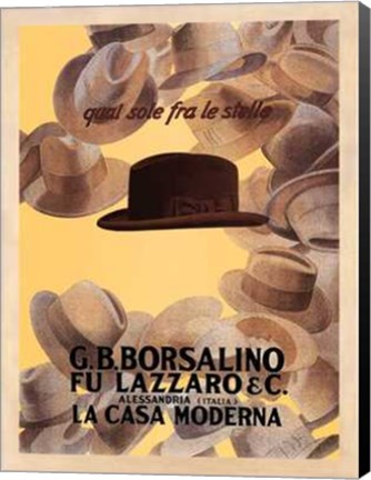 Framed Borsalino 1930 Print