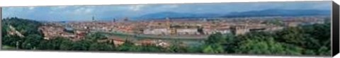 Framed Tuscany Panoramic View of Florence Print