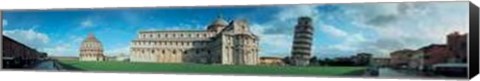 Framed Pisa - Panoramic Piazza Dei Miracoli Print