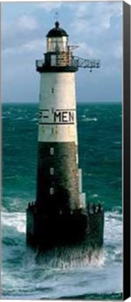 Framed Phare d&#39;Ar Men Print