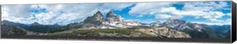 Framed Italy Panoramic View of the Dolomiti Print