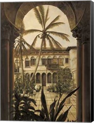 Framed View to the Courtyard Print