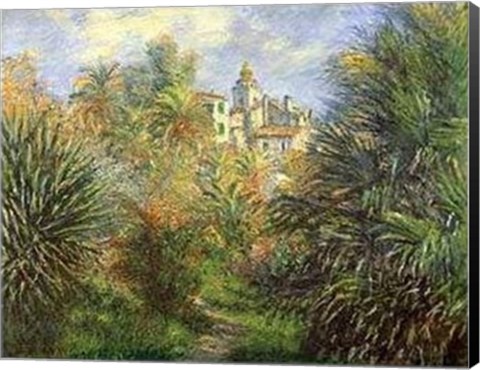 Framed Jardins de Bordighera Print