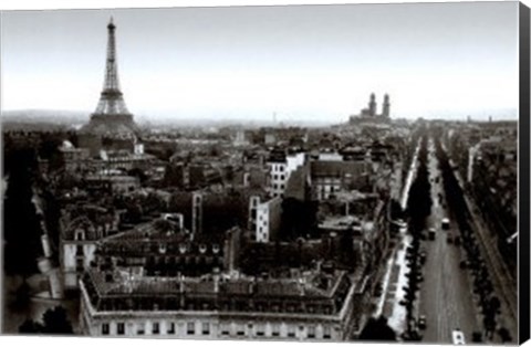 Framed From the Arc de Triomphe, 1931 Print