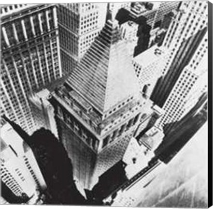 Framed Skyscraper View NYC 1931 Print