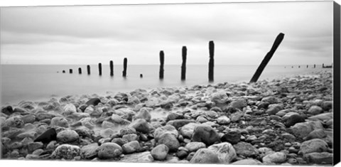 Framed Beach Pebbles Print