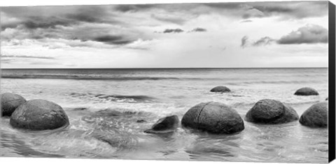 Framed Beach Rocks 1 Print