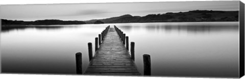 Framed Lake Pier 2 Print