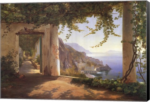 Framed View to the Amalfi Coast Print