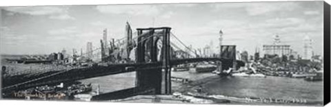 Framed Brooklyn Bridge, NYC, c.1938 Print