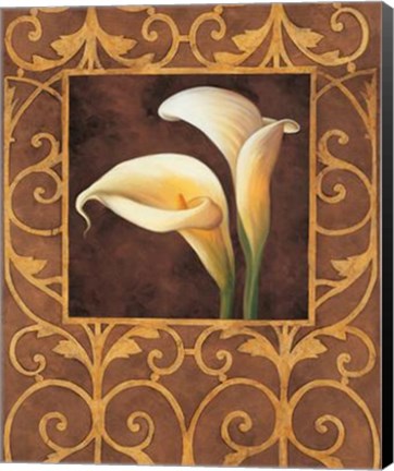 Framed Ornamental Callas Print