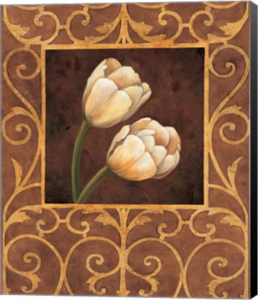 Framed Ornamental Tulips Print