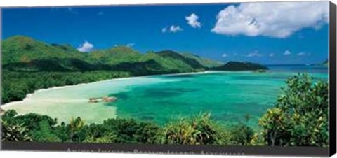 Framed Praslin Island, Seychelles Print