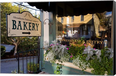 Framed Bakery at Mill Falls Marketplace in Meredith, New Hampshire Print