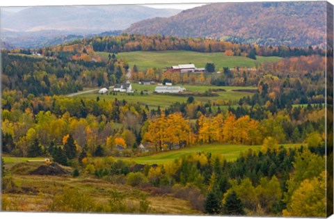 Framed Route 145 in Stewartstown, New Hampshire Print