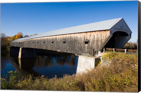 Framed Windsor Cornish Covered Bridge, Connecticut River, New Hampshire Print