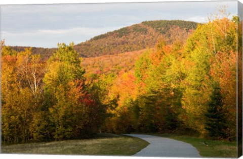 Framed Franconia Notch Bike Path in New Hampshire&#39;s White Mountains Print