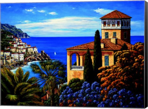 Framed Amalfi Coast Print