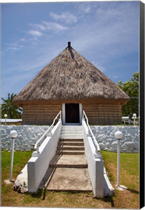 Framed Meeting House, Solevu Village, Malolo Island, Fiji Print