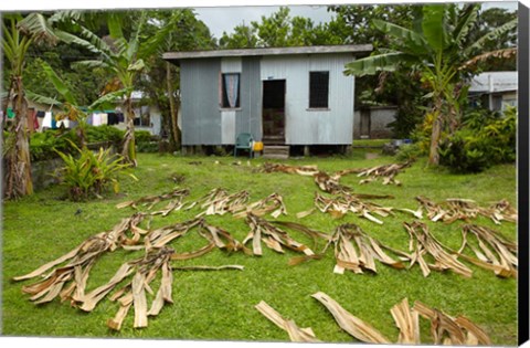 Framed Iron house, Namaqumaqua village, Viti Levu, Fiji Print