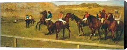 Framed Chevaux de Courses Print