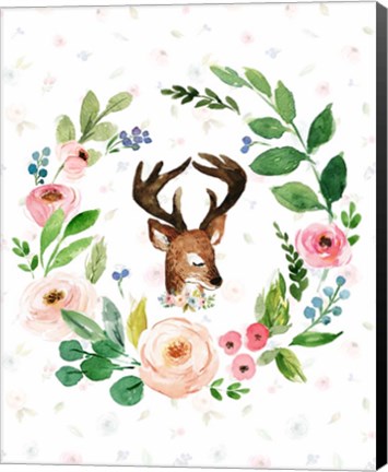 Framed Watercolor Deer Print