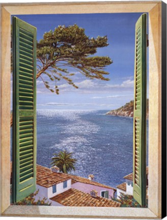 Framed Finestra Sul Golfo Print