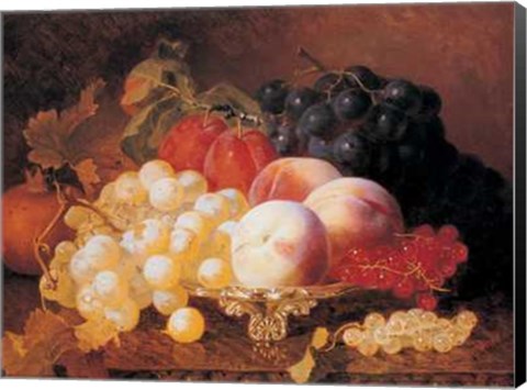 Framed Still Life of Fruits Print