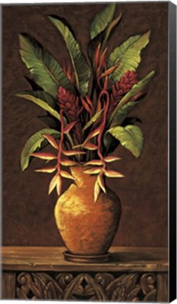 Framed Tropical Arrangement II Print