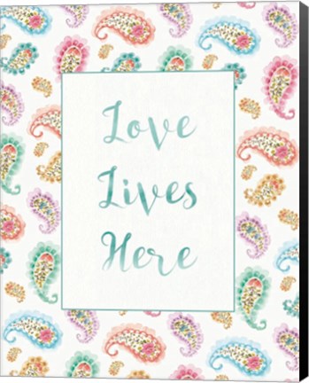 Framed Rainbow Seeds Love Lives Print