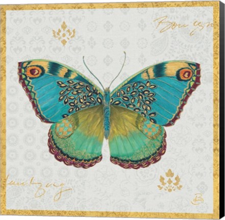 Framed Bohemian Wings Butterfly I Print