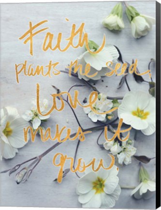 Framed Faith Plants the Seed Print