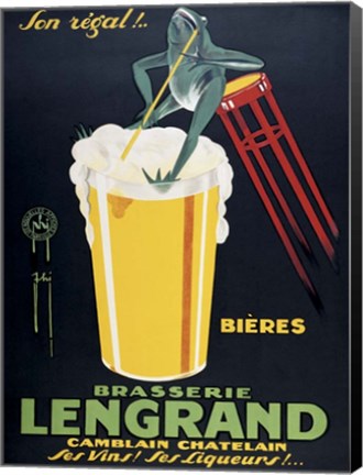 Framed Brasserie Lengrand Print