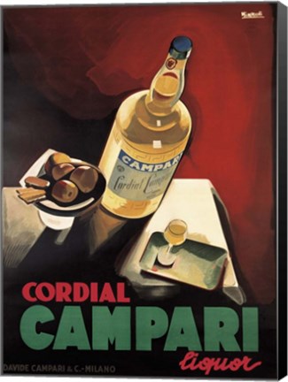 Framed Cordial Campari Print