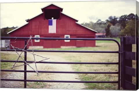 Framed American Barn Print