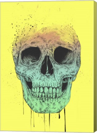 Framed Pop Art Skull Print