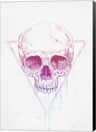 Framed Skull In Triangle Print