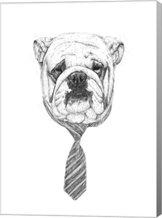 Framed Bulldog Print