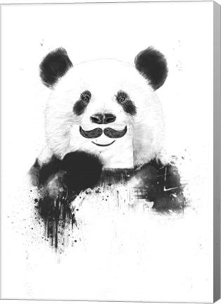 Framed Funny Panda Print