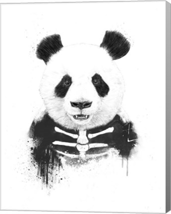 Framed Zombie Panda Print