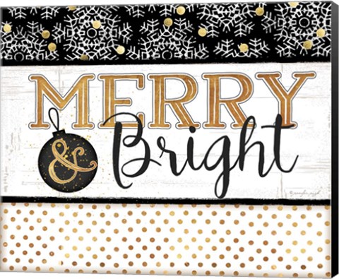 Framed Merry &amp; Bright Print