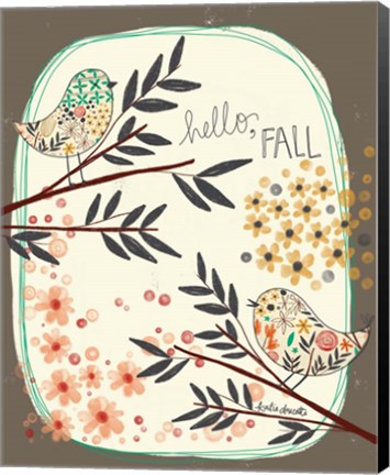 Framed Hello Fall Print