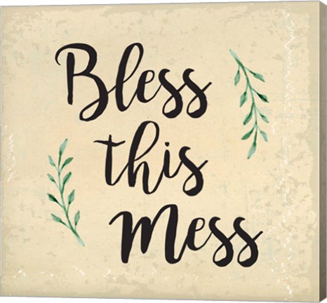 Framed Bless This Mess Print