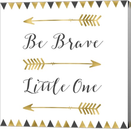 Framed Be Brave Square Print