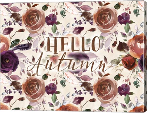 Framed Hello Autumn Print