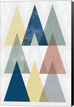 Framed Mod Triangles IV Soft Print