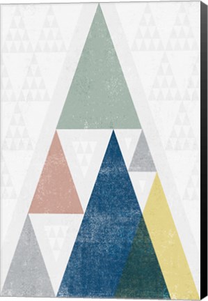 Framed Mod Triangles III Soft Print