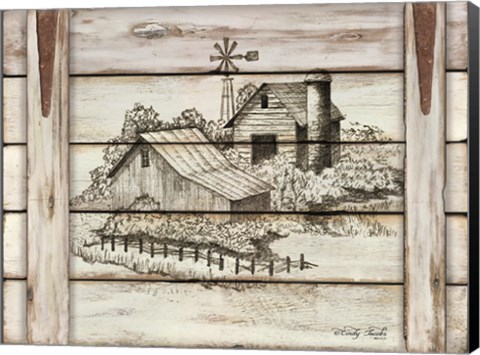 Framed Down on the Farm Print