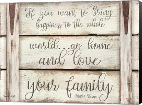 Framed Love Your Family Print