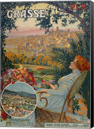 Framed Grasse Print